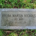 Nicols, Rhoba Martin
