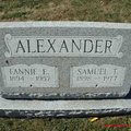 Alexander Saml T and Fannie E