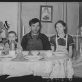 Part of the [Larry] Valentine family at dinner